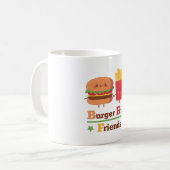 Mug Cute Burger et Fries Amis BFF Funny (Devant gauche)