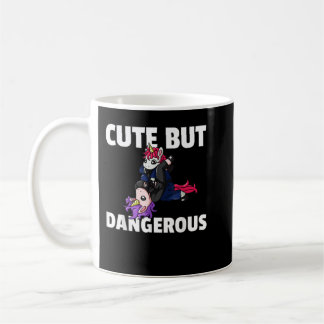 Mug Cute But Dangerous Jiu Jitsu Unicorn Girl 440