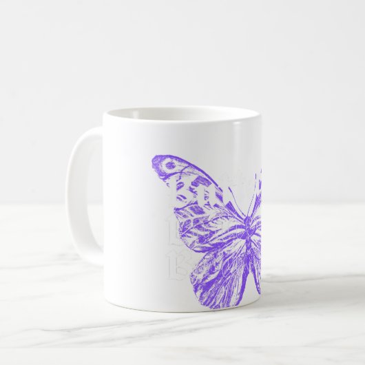 Mug cute butterfly art design (Devant gauche)
