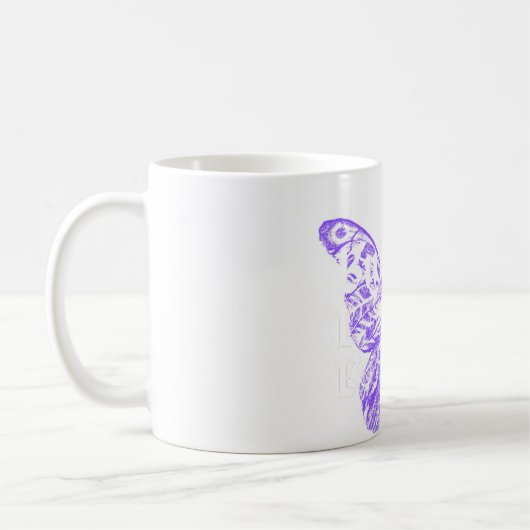 Mug cute butterfly art design  (Gauche)