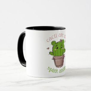 MUG CUTE CACTI ESPRIT ANIMAL PRICKLY HEART LOVE