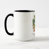 Mug Cute cactus en pot aquarelle (Gauche)