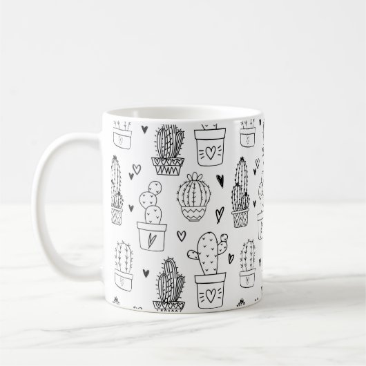 Mug Cute Cactus Succulent Jardin Plante Botanique (Gauche)