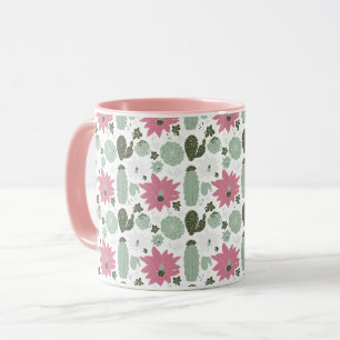 Mug Cute Cactus Succulents Motif
