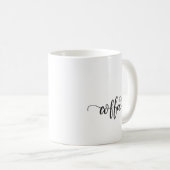 Mug Cute café avec chat Latte Nom personnalisé (Devant droit)