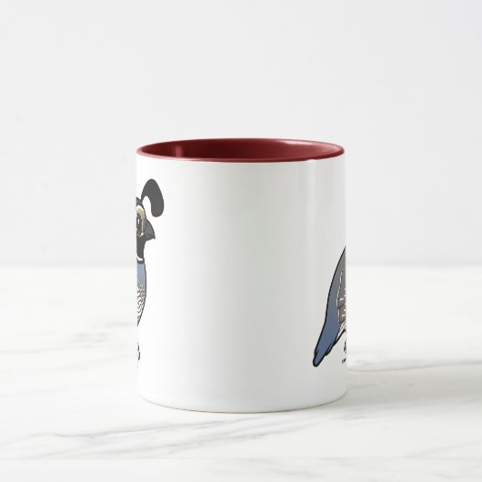 Mug Cute California Quail (Centre)