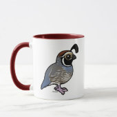 Mug Cute California Quail (Gauche)