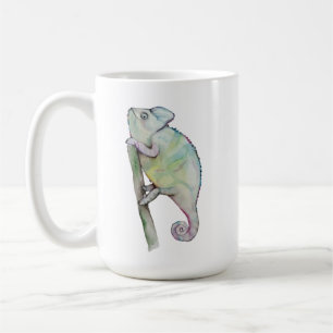 Mug Cute caméléon peint en aquarelle