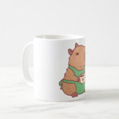 Mug Cute Capybara Barista Faire Du Café (Devant gauche)