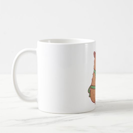 Mug Cute Capybara Barista Faire Du Café (Gauche)