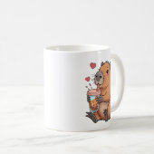 Mug Cute Capybara Boba Tea Bubble (Devant droit)