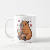 Mug Cute Capybara Boba Tea Bubble (Gauche)