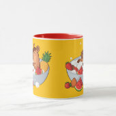 Mug Cute Capybara Fruit Bath Spa Day Kawaii Animal Ill (Centre)