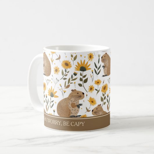 Mug Cute Capybara Inspirational  (Devant gauche)
