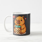 Mug Cute Capybara Kawaii Anime Drinking Bubble Tea Lov (Gauche)