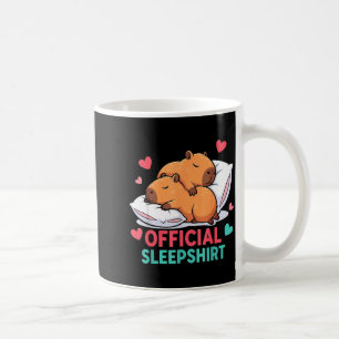 Mug Cute Capybara Official Chemise de Nuit Confortable