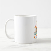 Mug Cute Capybara Reading Books Watercolor  (Gauche)