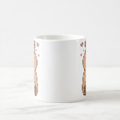 Mug Cute Capybara Siroter Boba Tea Chill Vibes Art (Centre)