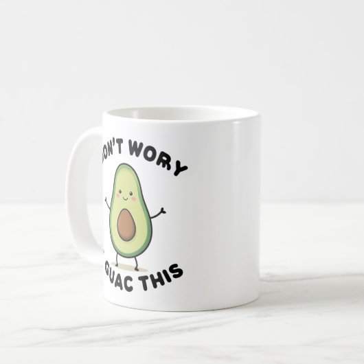 Mug Cute Cartoon Avocado (Devant gauche)