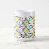 Mug Cute Cartoon Budgie Parrot Pattern Name (Centre)