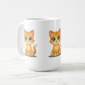 Mug **Cute Cartoon Cat – Adorable Kitty Illustration** (Devant gauche)