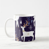 Mug Cute cartoon deer seamless pattern, nursery backgr (Gauche)