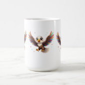 Mug Cute Cartoon Eagle Flying – Friendly Vector Art (Centre)