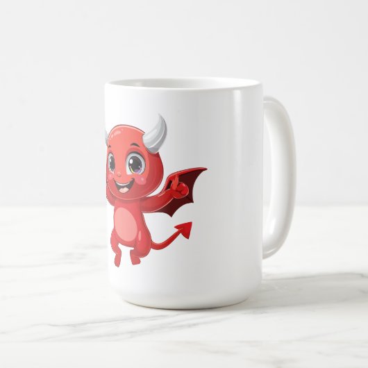 Mug Cute cartoon flying devil (Devant droit)