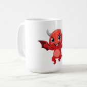 Mug Cute cartoon flying devil (Devant gauche)