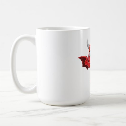 Mug Cute cartoon flying devil (Gauche)