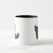 Mug Cute Cartoon Honey Badger (Centre)