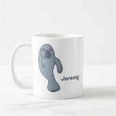 Mug Cute Cartoon Manatee Personnalisé (Gauche)