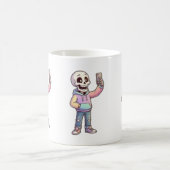 Mug Cute Cartoon Skeleton Selfie - Corps Entier Tendan (Centre)
