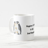 Mug Cute Cat and Penguin, Pour Amoureux des chats (Devant gauche)