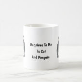 Mug Cute Cat and Penguin, Pour Amoureux des chats (Centre)