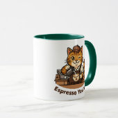 Mug Cute Cat Barista (Devant droit)