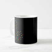 Mug Cute Cat Christmas Light Graphic Cat Black Mom Lov (Devant gauche)