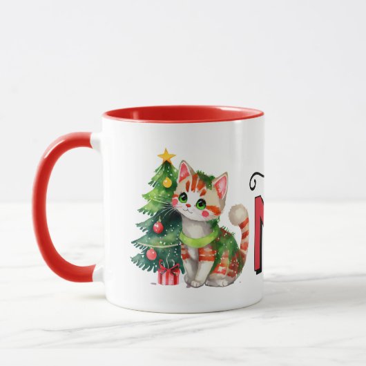 Mug Cute cat christmas magic (Gauche)