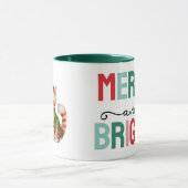 Mug Cute cat christmas merry and bright (Centre)