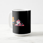 Mug Cute Cat Couple Gym Workout (Devant gauche)