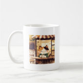 Mug Cute Cat dégustant du café au Cosy Café (Gauche)