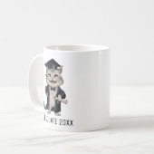 Mug Cute Cat Graduation Personalized (Devant gauche)