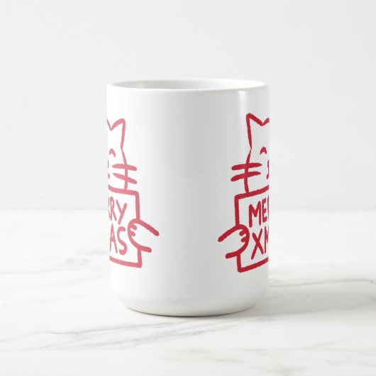 Mug Cute Cat Merry Xmas (Centre)