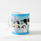 Mug Cute cat penguin birthday (Devant gauche)