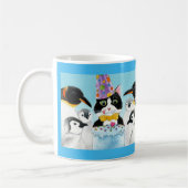 Mug Cute cat penguin birthday (Gauche)