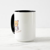 Mug Cute Cat Pet Therapist Cartoon Design (Devant gauche)