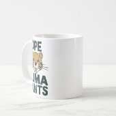 Mug Cute Cat Pun Hope I Don't Puma Pants dessin de des (Devant gauche)
