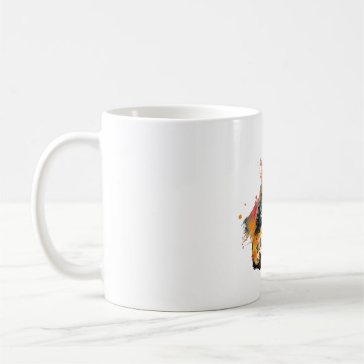 Mug cute cat rocks tar design (Gauche)