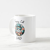 Mug Cute Cat Sunglasses Personalize (Devant gauche)
