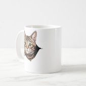 Mug Cute cat torn the fabric cat tearing (Devant gauche)